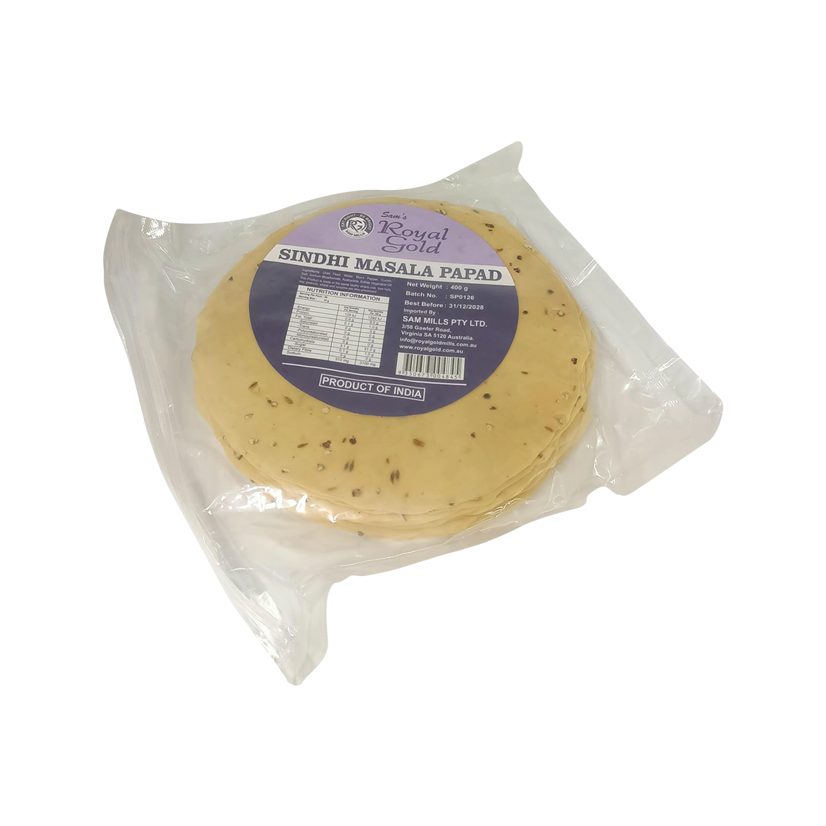 Royal Gold - Sindhi Masala Papad | 400g