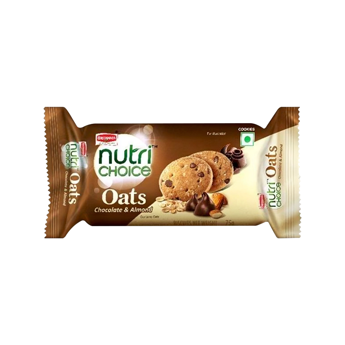 Nutri Choice - Oats Choco Almond Biscuits | 75g