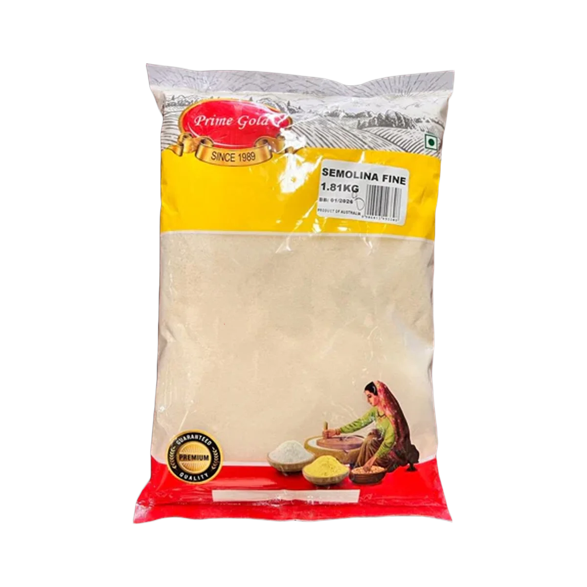Prime Gold - Semolina Sooji Fine | 1.81kg