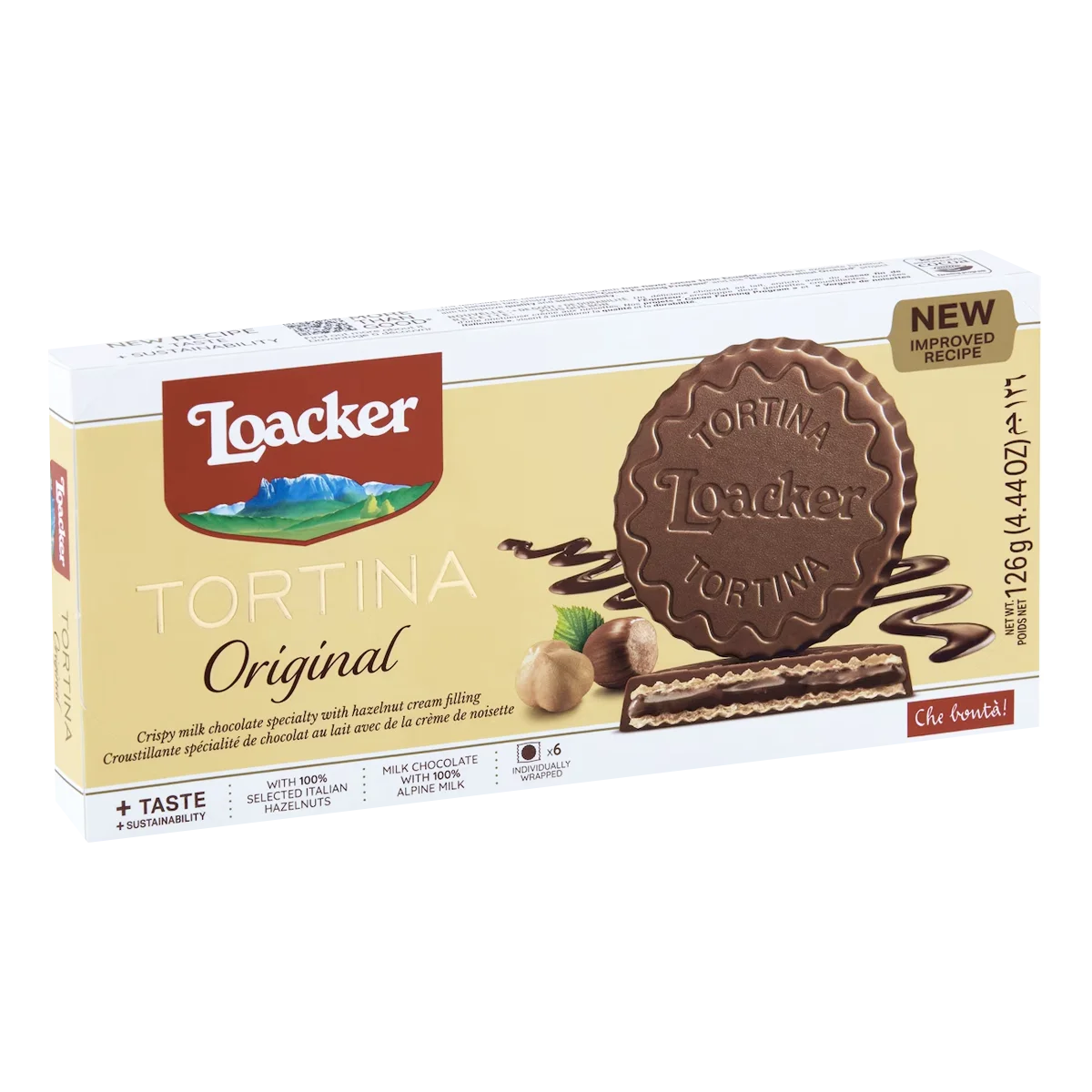 Loacker - Original Hazelnut Tortina Wafers | 126g