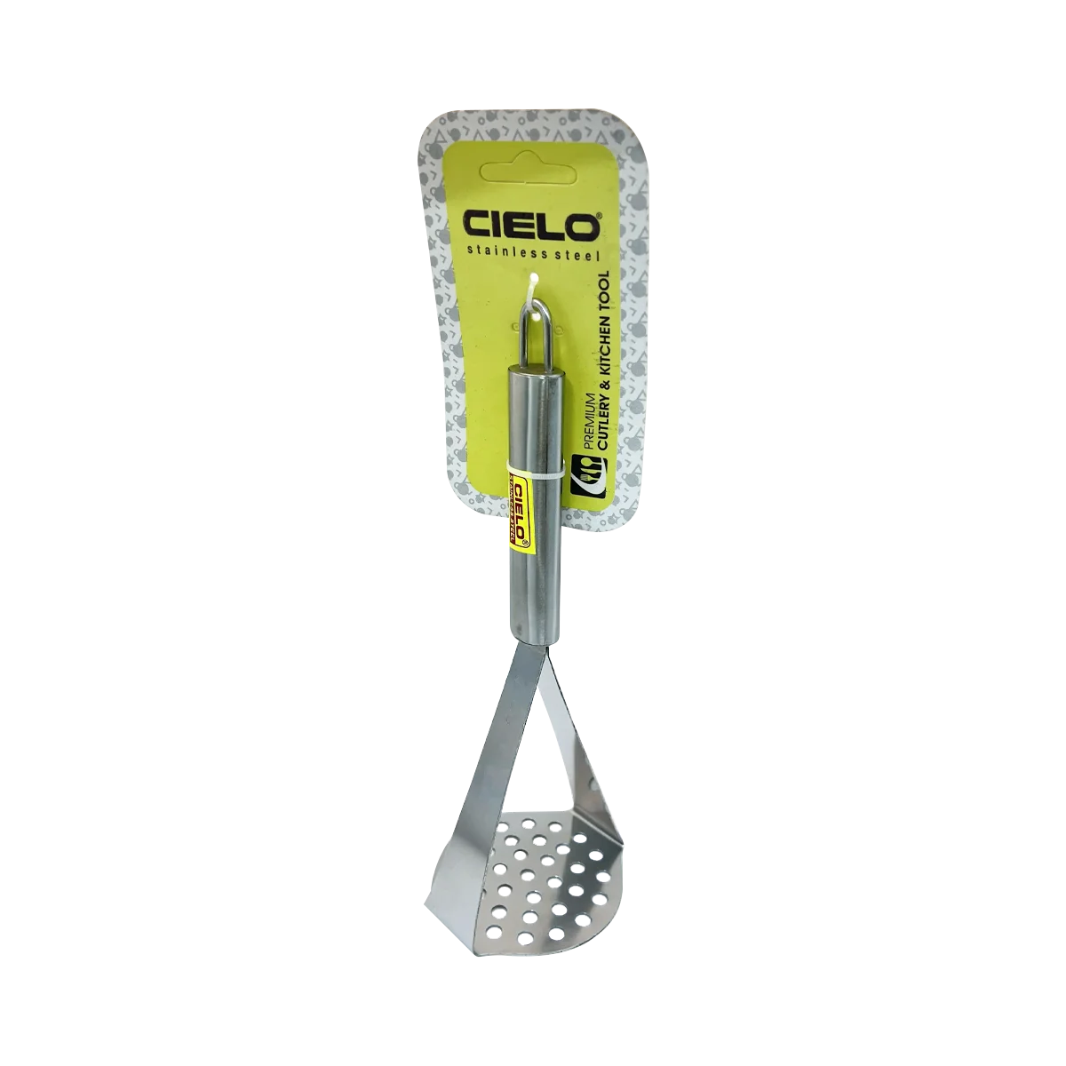 Cielo - Stainless Steel Vegetable Pav Bhaji Masher Kitchen Tool | 1 Each
