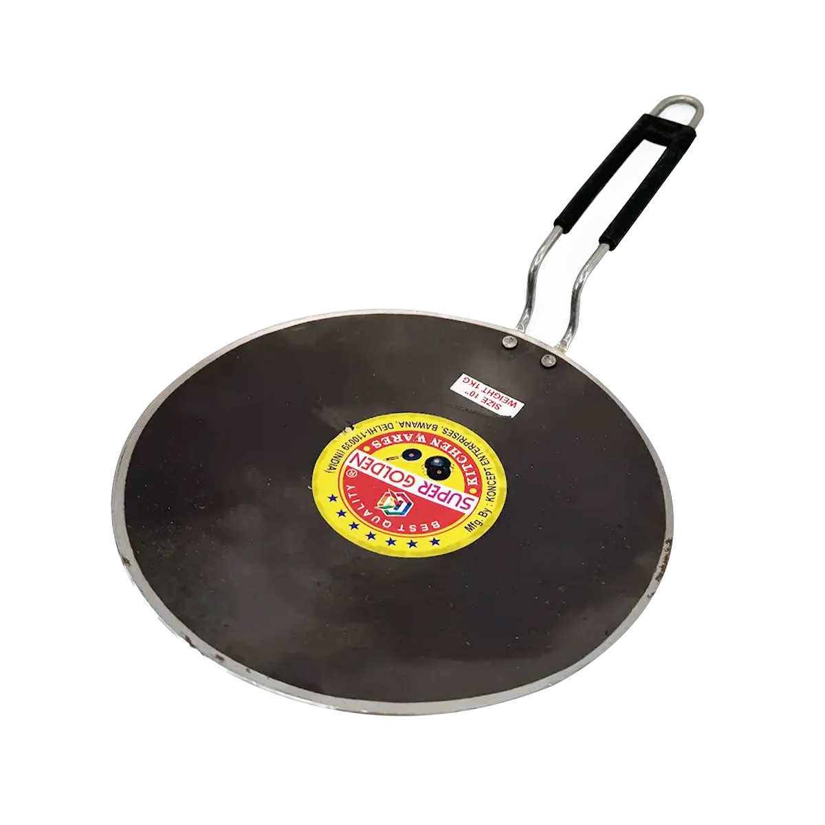 Super Golden - Iron Tawa with Steel Handle | 1 Each