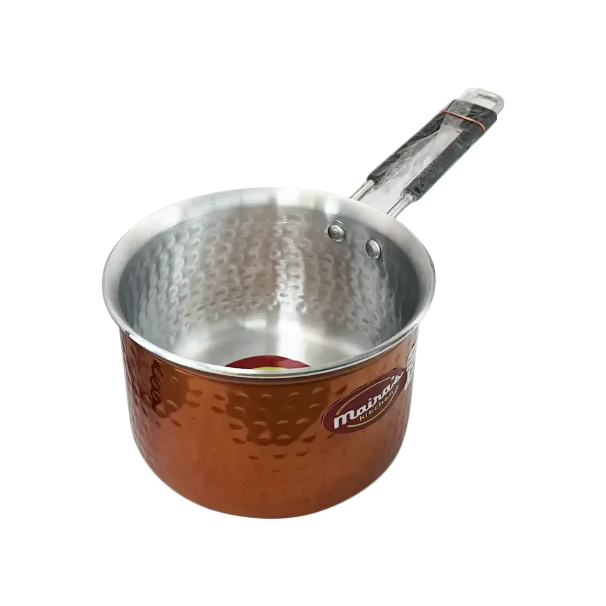 Maira's Kitchen - Hammered Sauce Pan Copper Color Size 4 | 1 Each