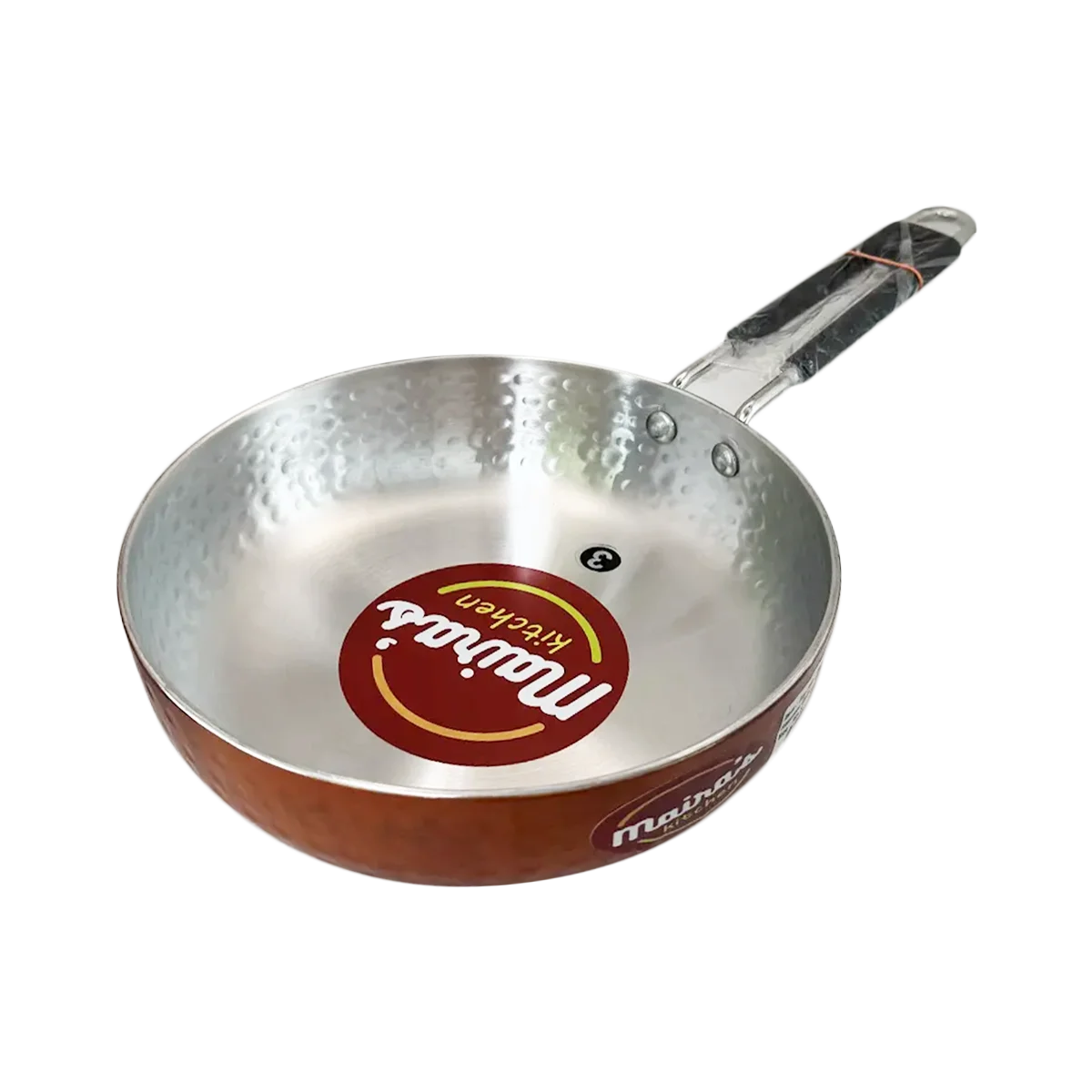 Maira's Kitchen - Hammered Fry Pan Copper Color Size 3 | 1 Each