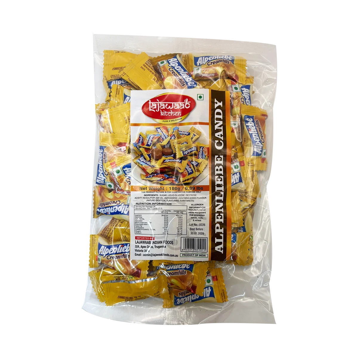 Lajawaab Kitchen - Alpenliebe Candy 180g | 1 Pack