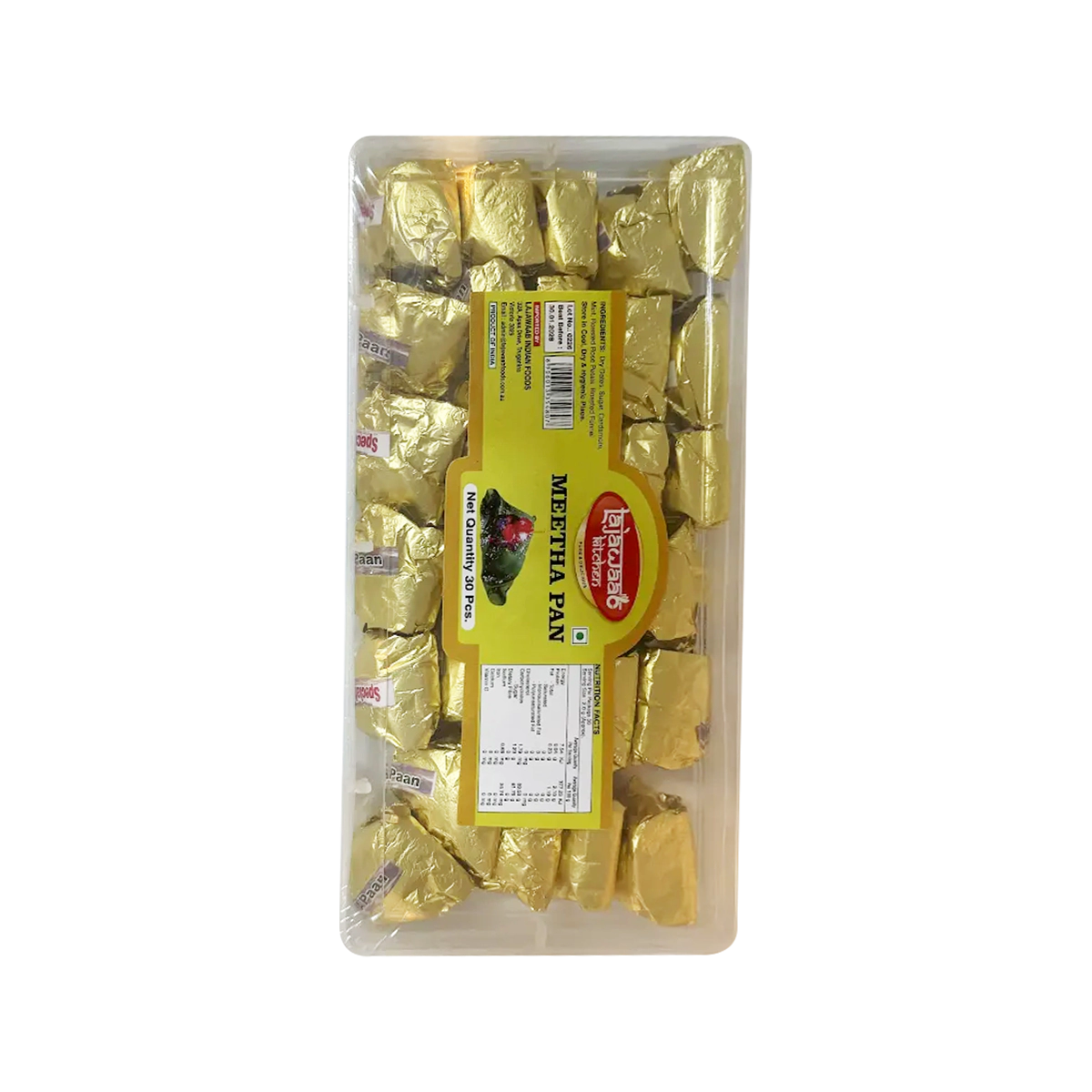 Lajawaab Kitchen - Meetha Pan in Box | 30 Pcs
