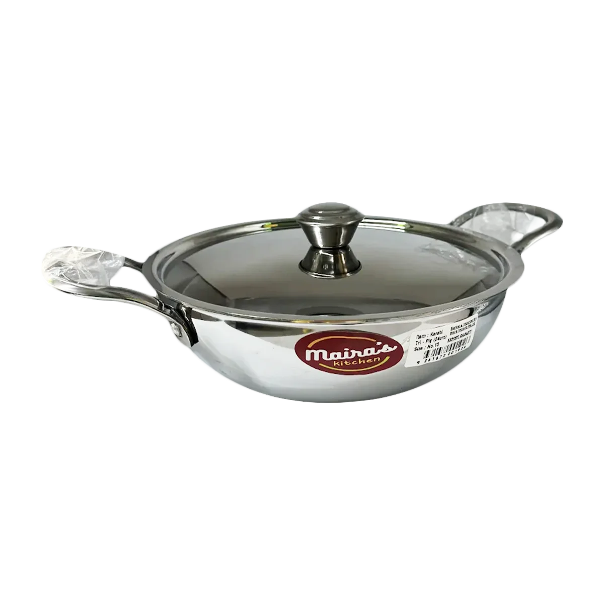 Maira's Kitchen - Triply Kadhai Size 12 | 1 Each