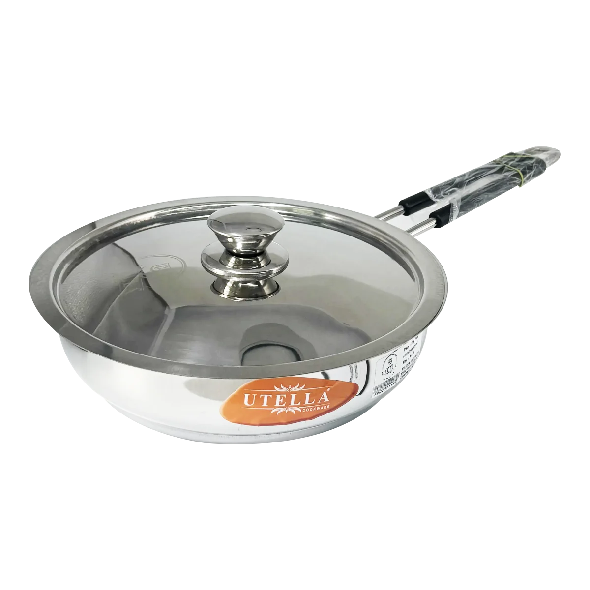 Utella - Stainless Steel Sandwich Bottom Frypan Size 3 | 1 Each