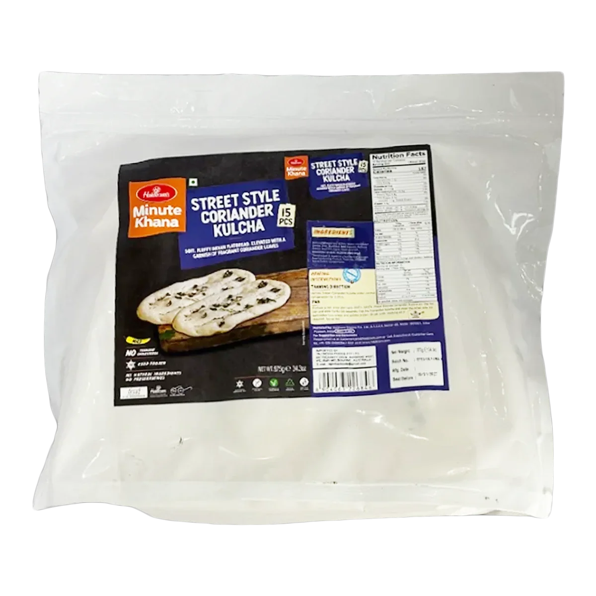 Haldiram's - Street Style Coriander Kulcha 15pcs | 975g