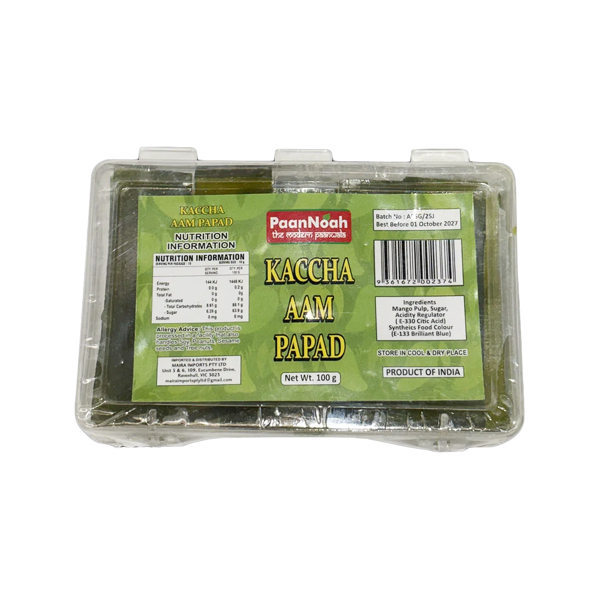 PaanNoah - Kaccha Aam Papad Slice Green | 100g