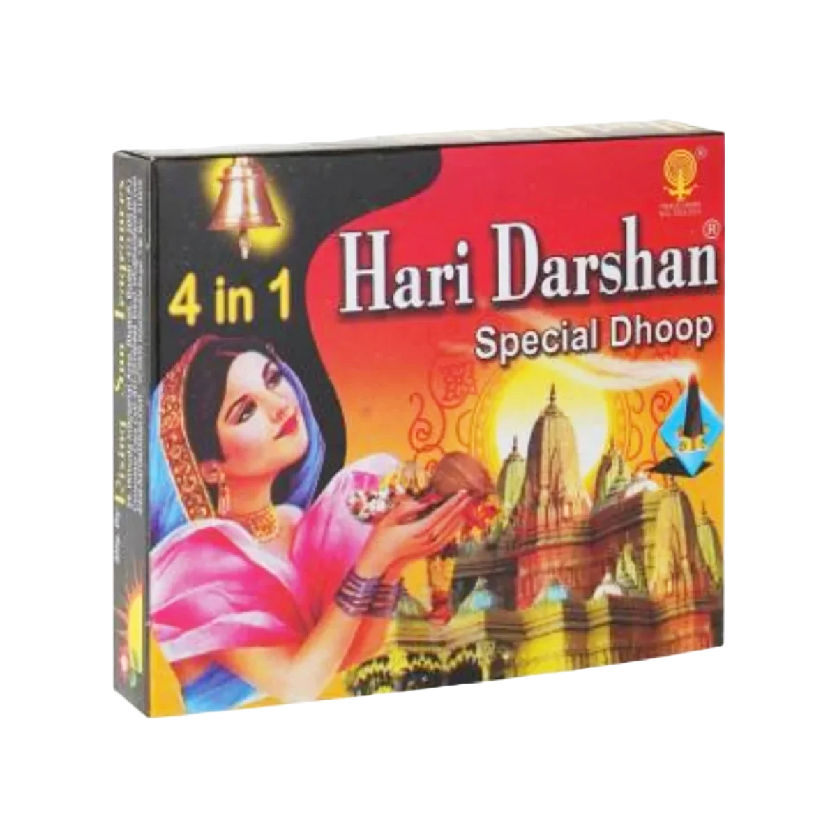 Hari Darshan - Dhoop 4 in 1 Incense 16 Sticks | 1 Pack