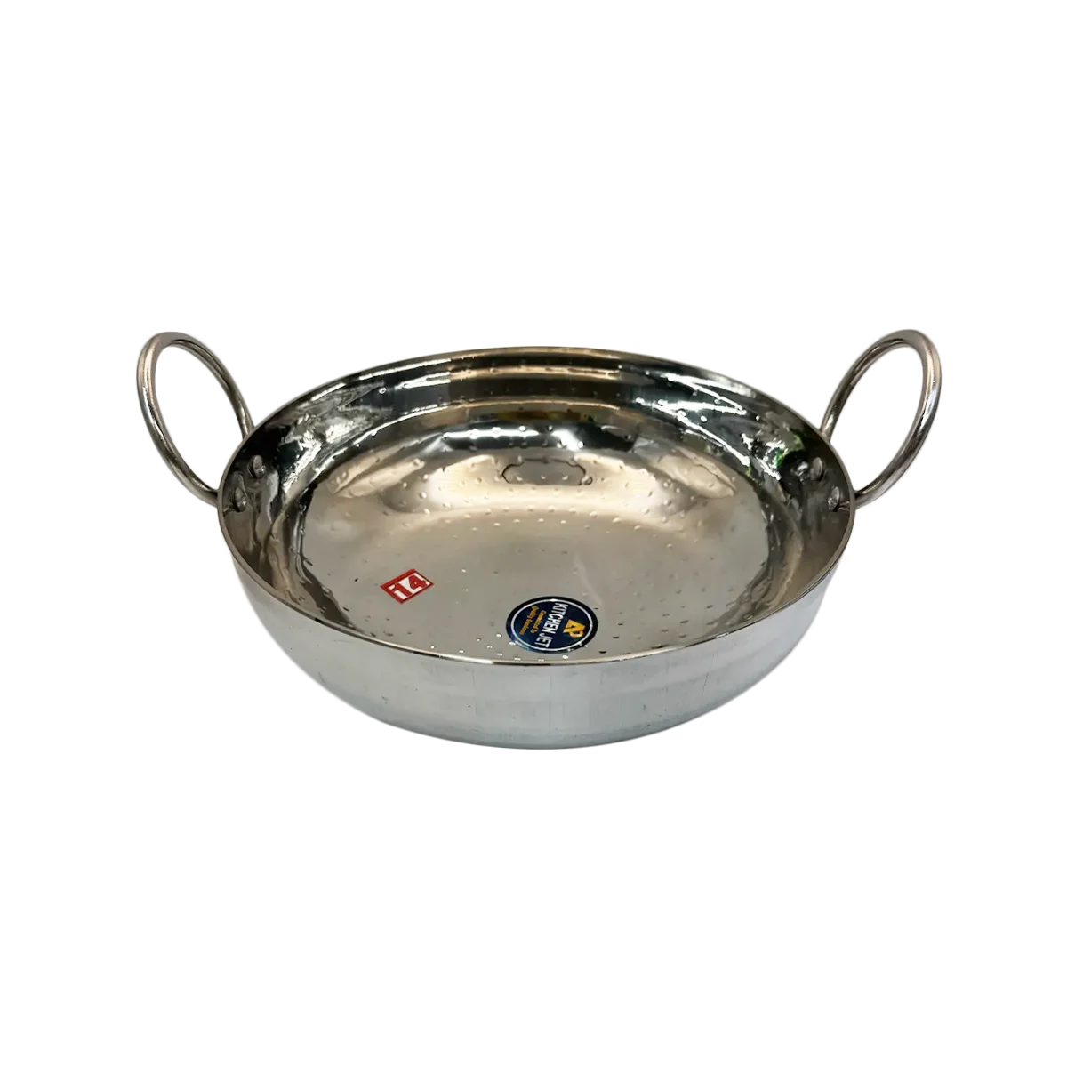 Kitchen Jet - Stainless Steel Hammered Kadahi Wok No14 | 1 Each
