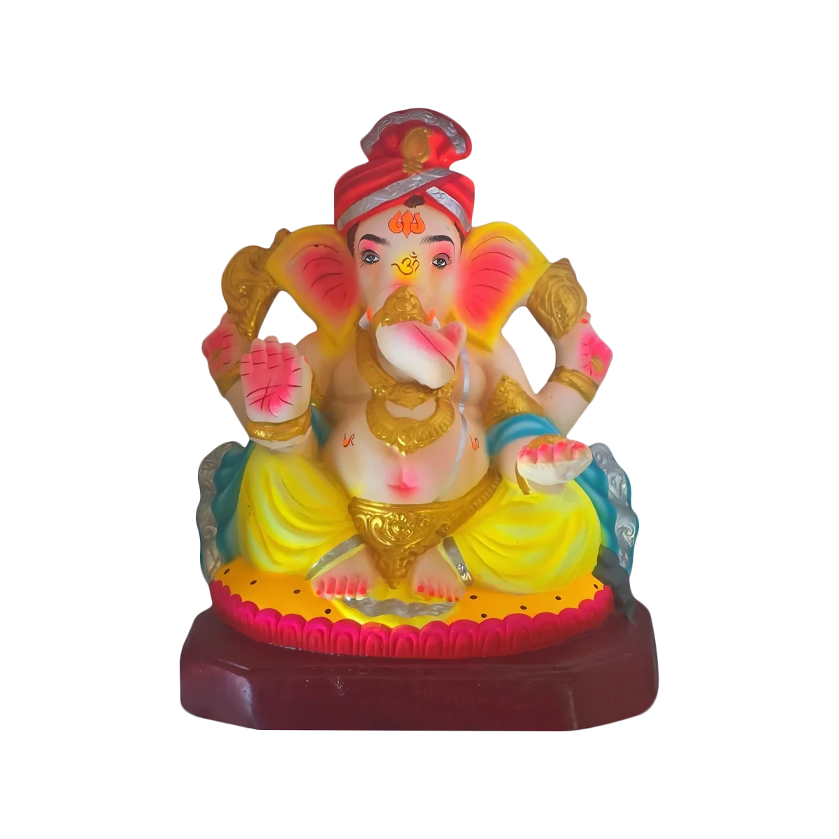 Maira's Kitchen - Ganesh Ji Idol 14" G015-14 Eco Friendly Assorted Color Ganapathi Bappa | 1 Each