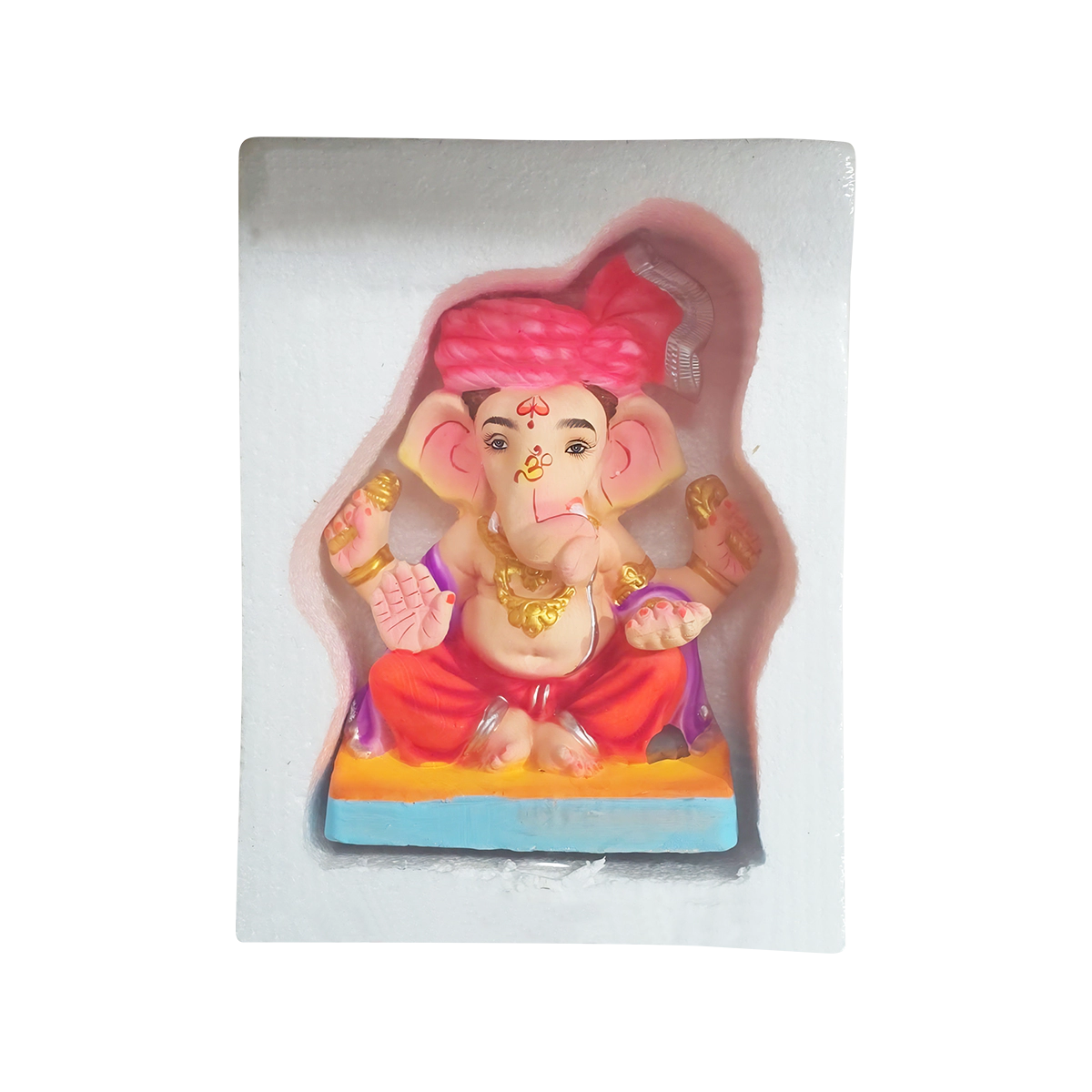 Maira's Kitchen - Ganesh Ji Idol 10" G007-10 Eco Friendly Assorted Color Ganapathi Bappa | 1 Each