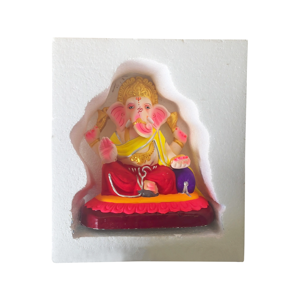 Maira's Kitchen - Ganesh Ji Idol 10" G010-10 Eco Friendly Assorted Color Ganapathi Bappa | 1 Each