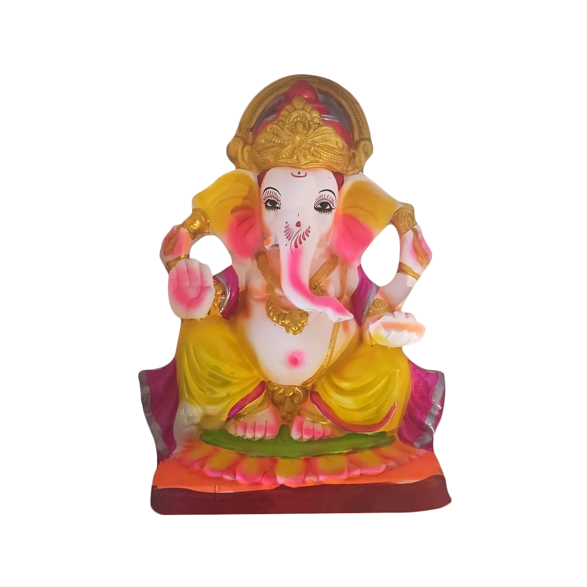 Maira's Kitchen - Ganesh Ji Idol 14" G018-14 Eco Friendly Assorted Color Ganapathi Bappa | 1 Each