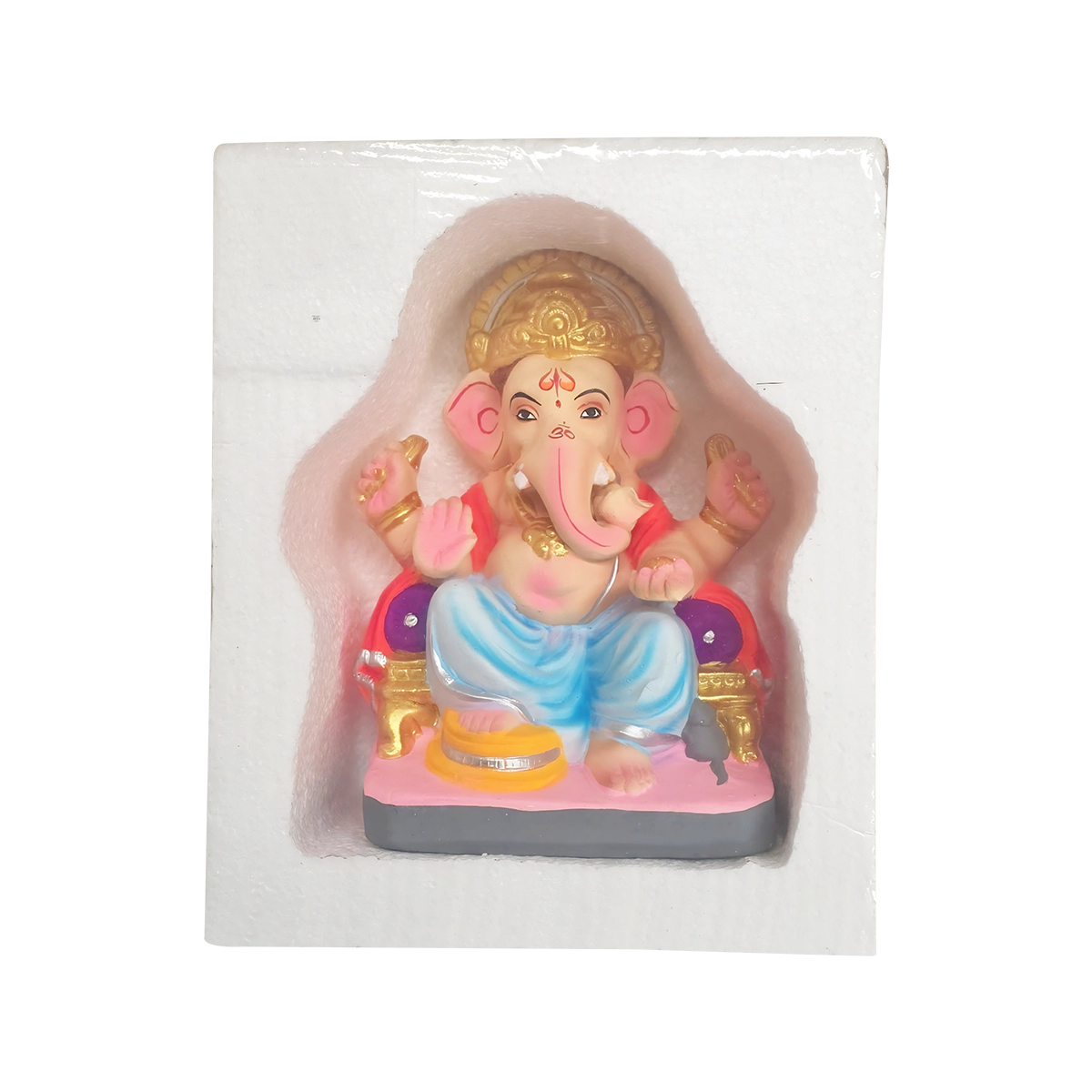 Maira's Kitchen - Ganesh Ji Idol 8" G005 Eco Friendly Assorted Color Ganapathi Bappa | 1 Each