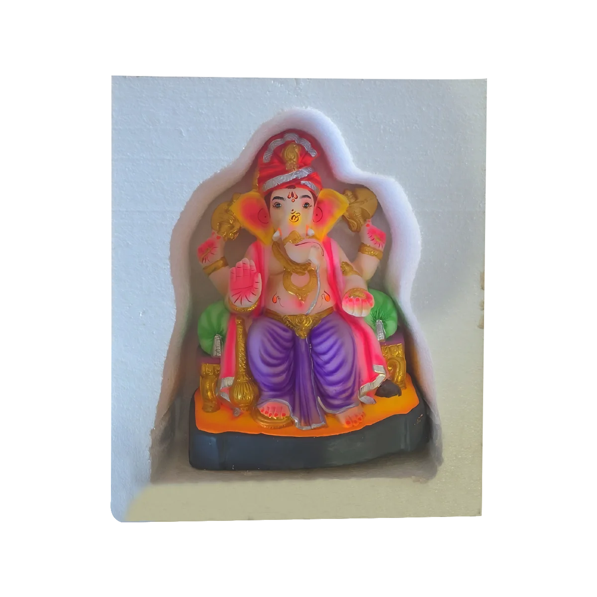 Maira's Kitchen - Ganesh Ji Idol 14" G012-14 Eco Friendly Assorted Color Ganapathi Bappa | 1 Each