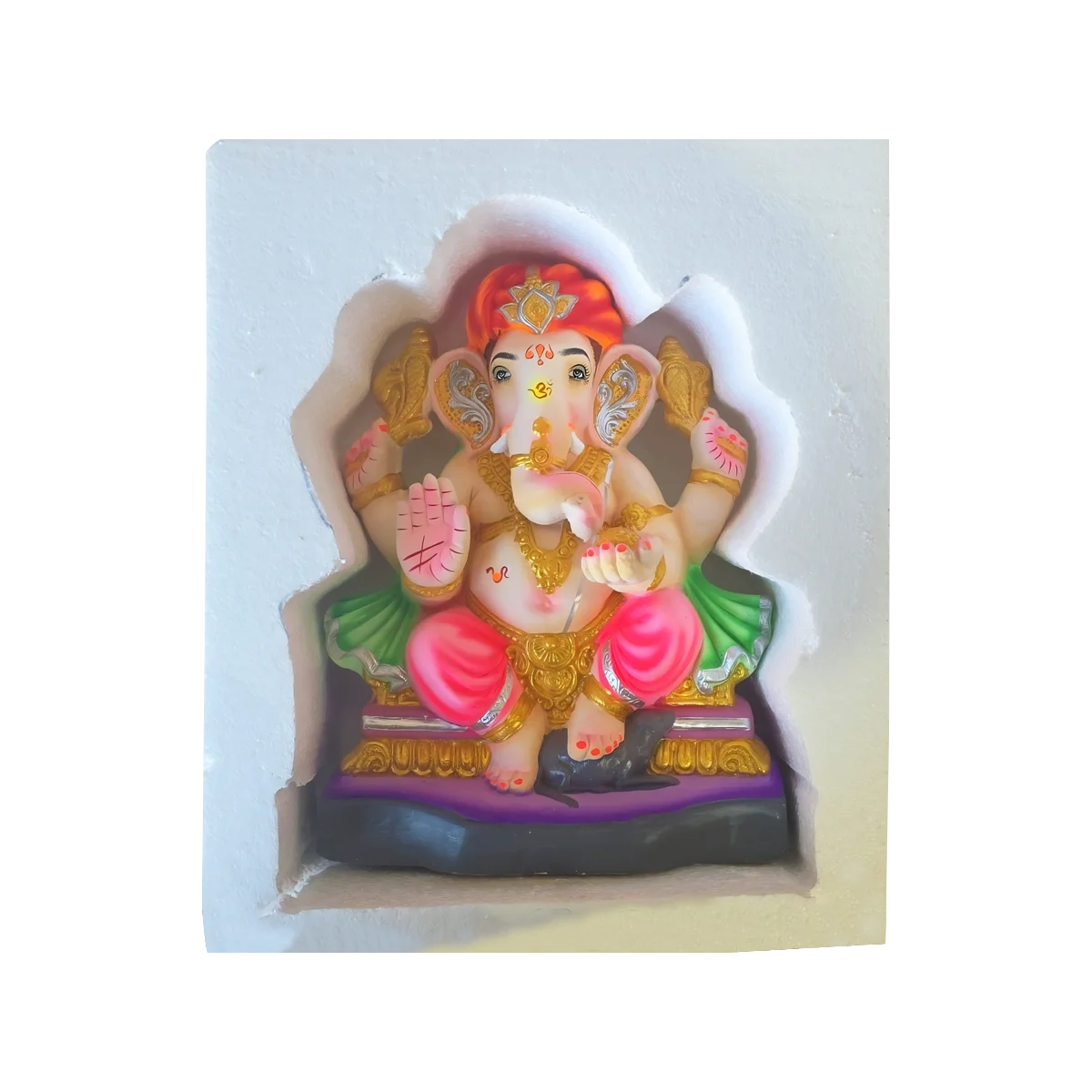 Maira's Kitchen - Ganesh Ji Idol 14" G013-14 Eco Friendly Assorted Color Ganapathi Bappa | 1 Each