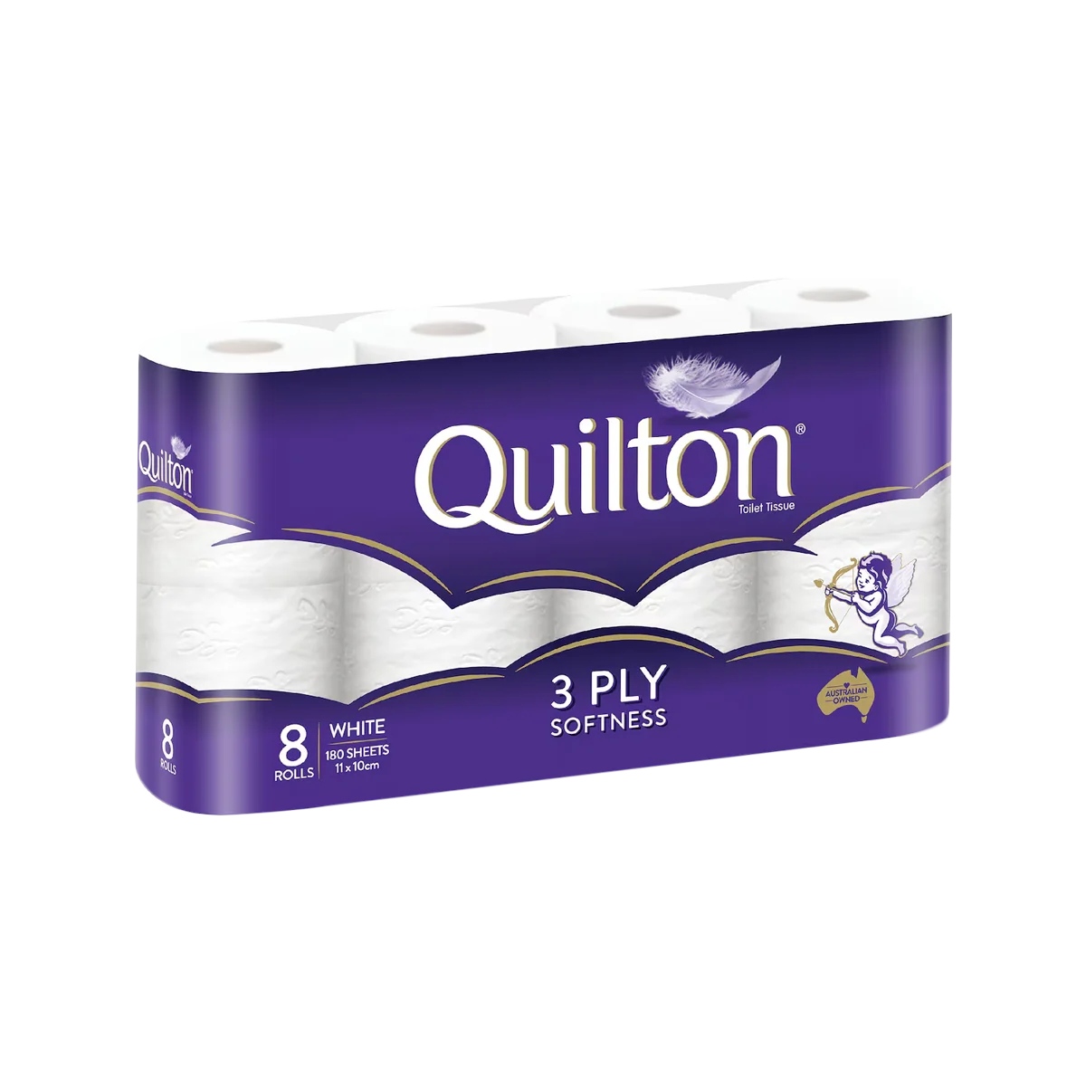 Quilton - Classic 3 Ply Toilet Paper Tissue | 8 Pack