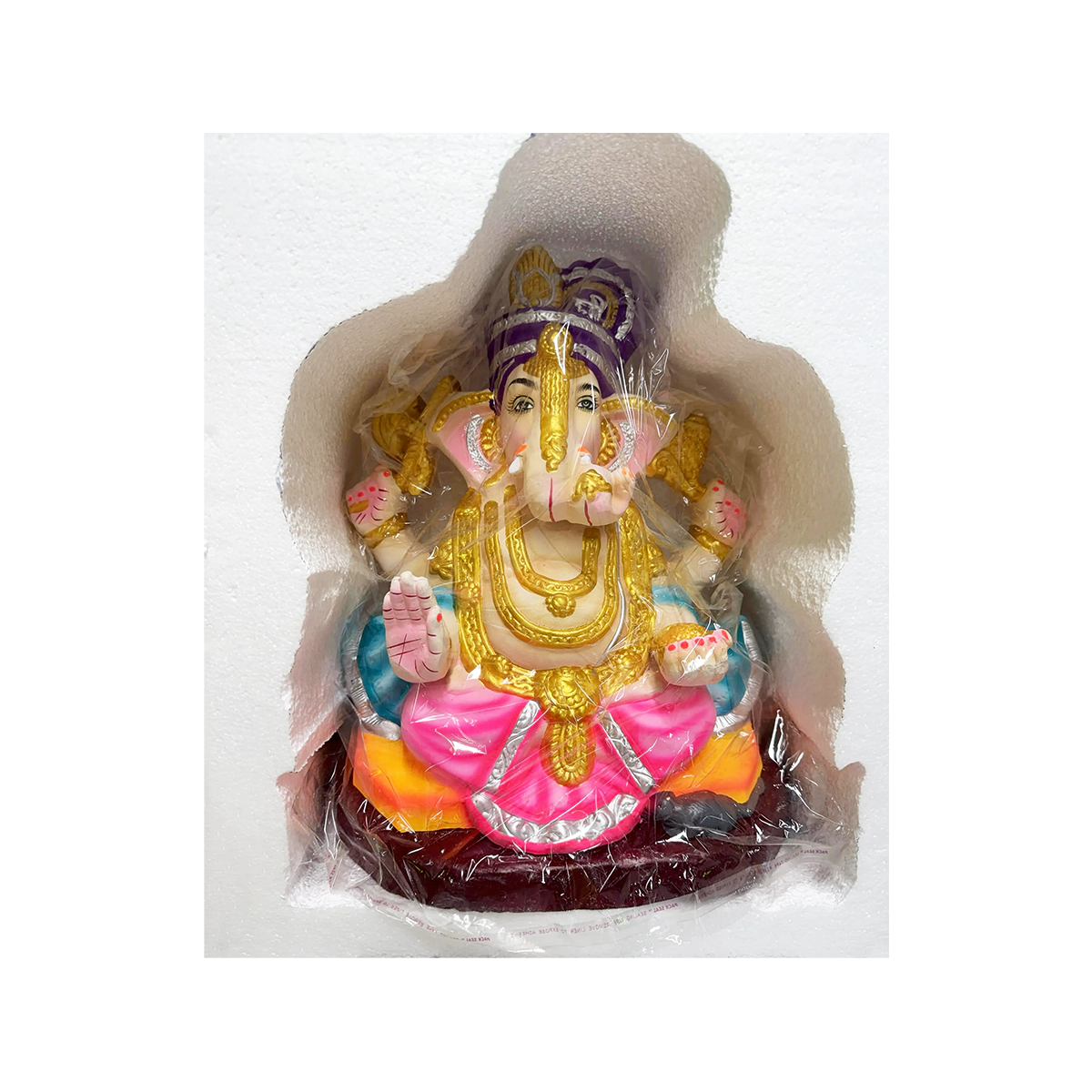 Maira's Kitchen - Ganesh Ji Idol 14" G0UN-14 Eco Friendly Assorted Color Ganapathi Bappa | 1 Each