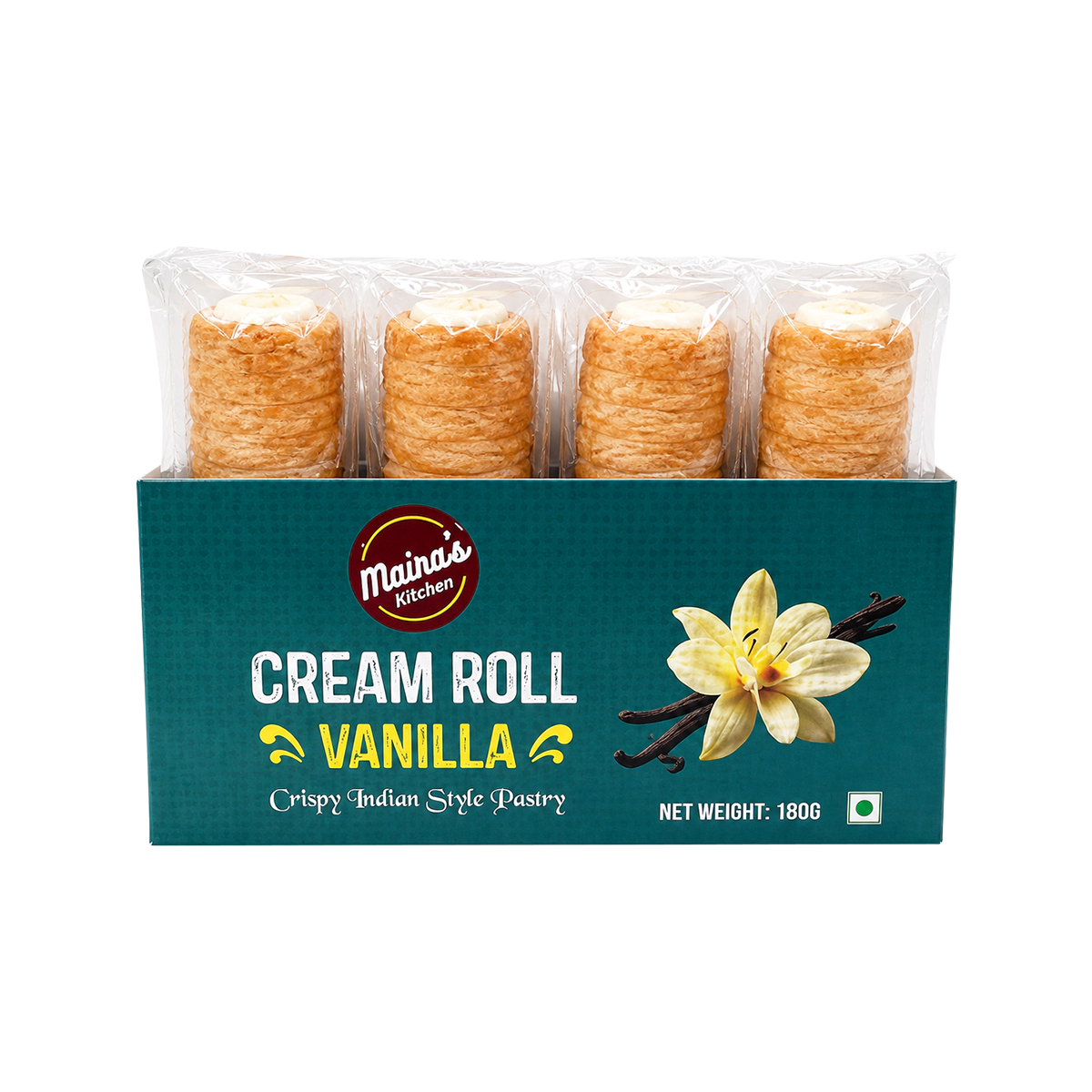 Maira's Kitchen - Vanilla Cream Rolls 180g | 4 Pcs